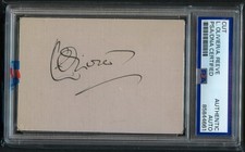 Laurence Olivier & Ada Reeve signed autograph 2x3.5 Cut Actors Film Theater PSA picture