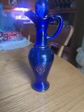Vintage Avon Cobalt BlueApothecaryBottle/Jar with top., 7.5