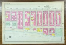 1916 YORKVILLE MANHATTAN Map NEW YORK CITY NY Old Antique Original JOHN JAY PARK picture