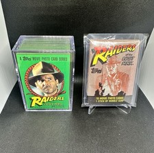 1981 Topps Raiders of the Lost Ark : complete set  + Sealed Wax Pack picture