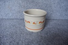 Longaberger CANDY CORN 1 Pint Crock Halloween Pottery EUC picture