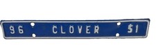 Exp Va Vanity License Plate Tax Tag Topper CLOVER Small Town Virginia 96 51 Tag picture