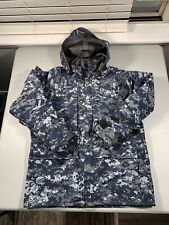 US Navy USN Working Parka Gore-Tex Blue Digital Camo Jacket Men’s Sz S Short picture