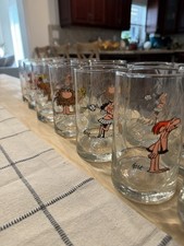 ARBY's,  B.C. ICE AGE, COLLECTORS SERIES, 18 DRINKING GLASSes, 1981, Vintage. picture