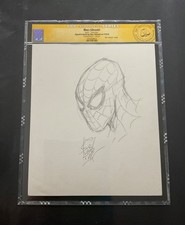 MARC SILVESTRI  Original Art SPIDERMAN Sketch CGC SIGNATURE SERIES Signed 1 1000 picture