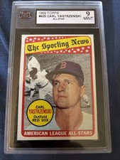✅1969 TOPPS ALL-STAR #425 CARL YASTRZEMSKI KSA 9 Mint Boston Red Sox HOF ✅ picture