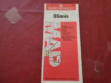 Vintage 1992 Illinois Rand McNally Paper Map Chicago Moline Rock Island picture