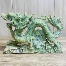 7.1LB TOP Natural Lantian jade quartz hand carved crystal dragon reiki healing picture