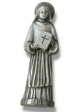 Creed Pewter Patron SAINT JANE Catholic Religious Christianity Mini Figurine picture
