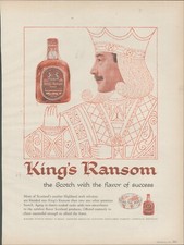 1958 KING's RANSOM AD - SCOTCH HIGHLAND MALT picture