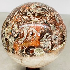 Natural Money agate Crystal Sphere Ball healing 3340G picture