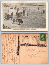 1911 Tacoma WA Military Maneuvers Scaling Wall Mountain Battery Postcard picture