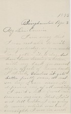 1893 Letter from Binghamton, NY picture