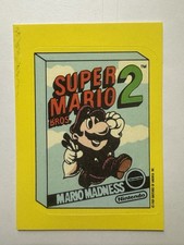 1989 Topps Nintendo Game Tip Cards-Sticker #1 Super Mario Bros 2 picture