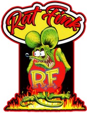RAT FINK R.F. FLAMING HOT ROD KUSTOM KULTURE 23