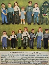 1962 Health-tex Boys girls Childrens romper clothing Vintage Fashion Ad  picture