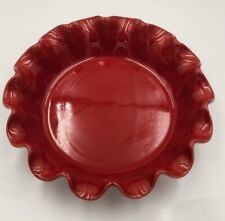 Emile Henry Red And Beige Two Tone 10.5” Pie Plate Dish Made in France 61.87 ME9 picture