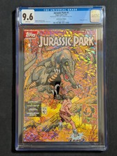 Jurassic Park #1 -1993 - Topps Comics Amberchrome Edition - CGC 9.6 White Pages picture