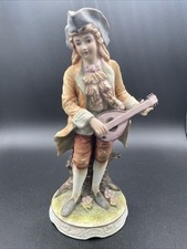 Napco Colonial Man with Lute Classic Gallery Collection Figurine C-6641 picture