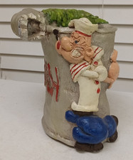 RARE Lauren Marems Popeye Statue Desk Organizer Heritage ©TH Chalkware Sculpture picture