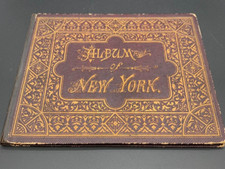 NEW YORK CITY Manhattan 1895 Souvenir View Album Street Scenes WALL Street NYC picture