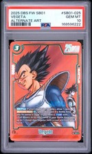 2025 DRAGON BALL SUPER CARD GAME FUSION WORLD MANGA BOOSTER 01 VEGETA PSA 10 picture