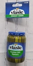 2024 Ruz Vlasic Pickles Hanging Christmas Ornament, 3.5 inches Jar New With Tags picture