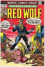 Red Wolf #5 1972, Fast John Silver Syd Shores, Roy Thomas, Gardner Fox VF- 7.5 picture