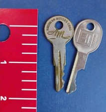 Vintage Briggs & Stratton Key Set Factory Stamped Code 1568 For GM Cars AMC picture