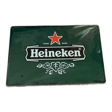 Heineken Lager Beer Tin Metal Vintage Sign 8x12 NEW picture