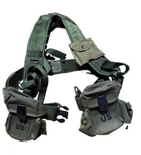 USGI ALICE WEB GEAR SET LC2 w/ LARGE PISTOL BELT AMMO POUCHES Y SUSPENDERS picture
