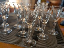 Vintage Cordial Sherry Glasses Set of 8 picture