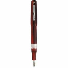 Stipula Vedo Ruby Red Cartridge/Converter Fountain Pen Iridium Med Pt New In Box picture