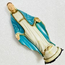 Vintage Hong Kong Virgin Mother Mary Celluloid Statuette Figure  picture