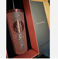 2023 Starbucks x Blackpink Rhinestone Bling Rose Gold Tumbler Limited Edition picture