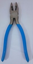 CHANNELLOCK Channel Lock 348 8-1/2-Inch Linesman Pliers Blue Handle Made in USA picture