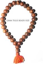NATURAL TULSI BRACELET ( BERAKHO ) 27+1 BEADS 12MM SIZE picture