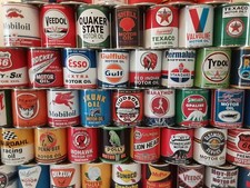Old Motor Oil Cans 1 qt.  10 can Special - Mix or Match any 10 listed  NEW  picture