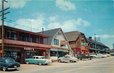 Tahoe City California 1950s Street Scene autos Royal Pictures Postcard 24-9122 picture