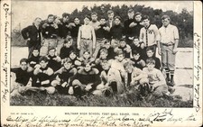 Waltham MA High School Football Squad Chase & Co. c1907 Vintage Postcard bhn picture
