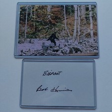 1967 Bigfoot suit actor Bob Heironimus signed 3x5 index card picture