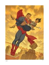Sideshow SUPERMAN & LOIS LANE 18 X 24 Art Print by Julian Totino Tedesco *MINT* picture