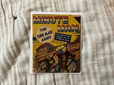 Original Vintage 1943 Minute Man “One Man Army” No. 12 Comic Book Fawcett picture