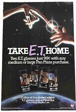 Vintage 1982 Pizza Hut Poster 30”x20” Pan Advertisement E.T. Glasses Limited Ed. picture