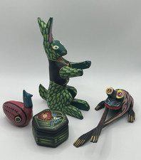 Artisan Oaxaca Alebrije Animal Collection Mexican Folk Art Wood Pottery picture