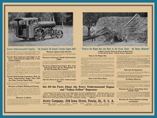 1912 Avery Threshing Machines, Traction Engine NEW Metal Sign: 12x16