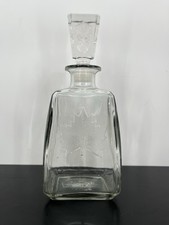 Vintage-John MacNaughton Co-Glass Bottle- Canada-Liquor Decanter-Made in USA picture