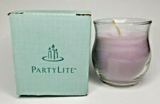 PartyLite Mini Barrel Glass Jar Candle Bestburn 3.7oz  Lilac  P6D/G3367 picture