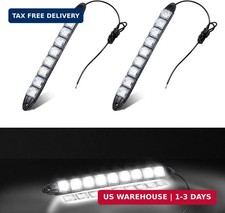 2PCS 9 LED Daytime Running Strip Lights, Bright 12V Car DRL Strip Light Kit, Fle picture
