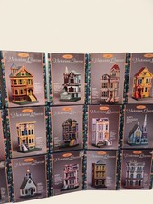 Vintage Lot of 21 Geo Z Lefton Victorian Queens Houses Buildings New in Box picture